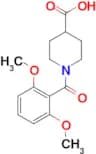 1-(2,6-dimethoxybenzoyl)piperidine-4-carboxylic acid