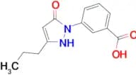 3-(5-oxo-3-propyl-4,5-dihydro-1H-pyrazol-1-yl)benzoic acid