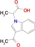 2-(3-acetyl-1H-indol-1-yl)propanoic acid