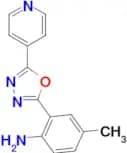 4-methyl-2-(5-pyridin-4-yl-1,3,4-oxadiazol-2-yl)aniline