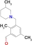 2,5-dimethyl-3-[(3-methyl-1-piperidinyl)methyl]benzaldehyde