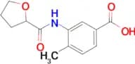 4-methyl-3-[(tetrahydro-2-furanylcarbonyl)amino]benzoic acid