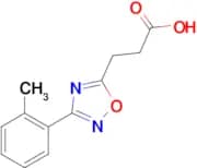 3-[3-(2-methylphenyl)-1,2,4-oxadiazol-5-yl]propanoic acid