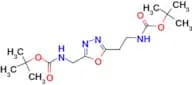 {2-[5-(tert-Butoxycarbonylaminomethyl)-[1,3,4]oxadiazol-2-yl]-ethyl}-carbamic acid tert-butyl ester