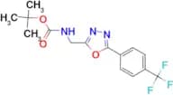 2-tert-Butyloxycarbonylaminomethyl-5-(4-(trifluoromethyl)phenyl)-[1,3,4]oxadiazole