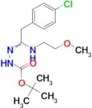 N’-[2-(4-Chloro-phenyl)-1-(2-methoxyethylamino)ethylidene]hydrazinecarboxylic acid tert-butyl ester
