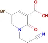 5-Bromo-1-(2-cyanoethyl)-2-oxo-1,2-dihydropyridine-3-carboxylic acid