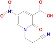 1-(2-Cyanoethyl)-5-nitro-2-oxo-1,2-dihydropyridine-3-carboxylic acid