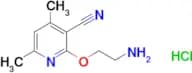 2-(2-Aminoethoxy)-4,6-dimethylnicotinonitrile hydrochloride