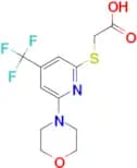 (6-Morpholin-4′-yl-4-(trifluoromethyl)pyridin-2-ylsulfanyl)acetic acid