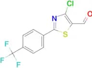 4-Chloro-2-(4-(trifluoromethyl)phenyl)thiazole-5-carbaldehyde