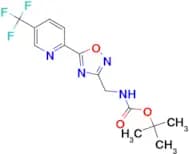 tert-Butyl ({5-[5-(trifluoromethyl)pyridin-2-yl]-1,2,4-oxadiazol-3-yl}methyl)carbamate