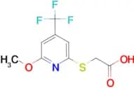 2-{[6-Methoxy-4-(trifluoromethyl)pyridin-2-yl]thio}acetic acid