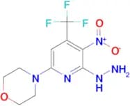 4-[6-Hydrazinyl-5-nitro-4-(trifluoromethyl)pyridin-2-yl]morpholine