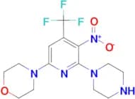 4-[5-Nitro-6-(piperazin-1-yl)-4-(trifluoromethyl)pyridin-2-yl]morpholine