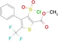 3-Chlorosulfonyl-4-phenyl-5-trifluoromethyl-thiophene-2-carboxylic acid methyl ester