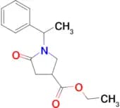 5-Oxo-1-(1-phenyl-ethyl)-pyrrolidine-3-carboxylic acid ethyl ester