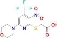 (6-Morpholin-4-yl-3-nitro-4-trifluoromethyl-pyridin-2-ylsulfanyl)-acetic acid