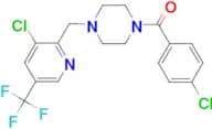 (4-Chloro-phenyl)-[4-(3-chloro-5-trifluoromethyl-pyridin-2-ylmethyl)-piperazin-1-yl]-methanone