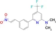 Dimethyl-{6-[3-((E)-2-nitro-vinyl)-phenyl]-4-trifluoromethyl-pyridin-2-yl}-amine