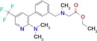 {[3-(2-Dimethylamino-5-trifluoromethyl-pyridin-3-yl)-benzyl]-methyl-amino}-acetic acid ethyl ester