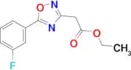 [5-(3-Fluoro-phenyl)-[1,2,4]oxadiazol-3-yl]-acetic acid ethyl ester