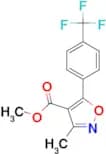 3-Methyl-5-(4-trifluoromethyl-phenyl)-isoxazole-4-carboxylic acid methyl ester