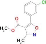 Methyl 5-(3-chlorophenyl)-3-methylisoxazole-4-carboxylate