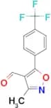 3-Methyl-5-[4-(trifluoromethyl)phenyl]isoxazole-4-carboxaldehyde