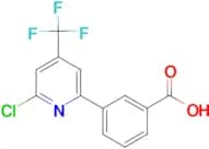 3-[6-Chloro-4-(trifluoromethyl)pyridin-2-yl]benzoic acid