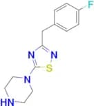 1-[3-(4-Fluoro-benzyl)-[1,2,4]thiadiazol-5-yl]-piperazine