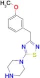 1-[3-(3-Methoxy-benzyl)-[1,2,4]thiadiazol-5-yl]-piperazine