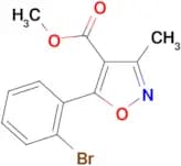 Methyl 5-(2-bromophenyl)-3-methylisoxazole-4-carboxylate