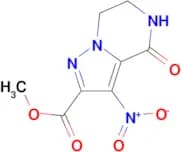 3-Nitro-4-oxo-4,5,6,7-tetrahydro-pyrazolo[1,5-a]pyrazine-2-carboxylic acid methyl ester