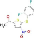 1-[5-(2,4-Difluoro-phenylsulfanyl)-4-nitro-thiophen-2-yl]-ethanone