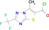 6-Methyl-2-trifluoromethyl-thiazolo[3,2-b][1,2,4]triazole-5-carbonyl chloride