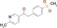 1-(6-Methylpyridin-3-yl)-2-(4-(methylsulfonyl)phenyl)ethanone