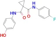 N-(4-Fluorophenyl)-N'-(4-hydroxyphenyl)cyclopropane-1,1-dicarboxamide