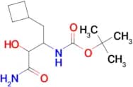 Tert-Butyl (4-amino-1-cyclobutyl-3-hydroxy-4-oxobutan-2-yl)carbamate