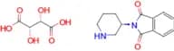 (R)-2-(Piperidin-3-yl)isoindoline-1,3-dione (2S,3S)-2,3-dihydroxysuccinate