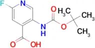 5-((tert-Butoxycarbonyl)amino)-2-fluoroisonicotinic acid