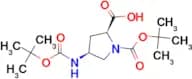 (2S,4S)-1-(tert-Butoxycarbonyl)-4-((tert-butoxycarbonyl)amino)pyrrolidine-2-carboxylic acid