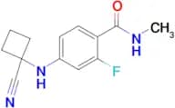 4-((1-Cyanocyclobutyl)amino)-2-fluoro-N-methylbenzamide