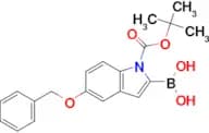 (5-(Benzyloxy)-1-(tert-butoxycarbonyl)-1H-indol-2-yl)boronic acid