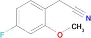2-(4-Fluoro-2-methoxyphenyl)acetonitrile