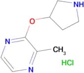 2-Methyl-3-(pyrrolidin-3-yloxy)pyrazinehydrochloride