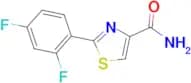 2-(2,4-DIFLUOROPHENYL)THIAZOLE-4-CARBOXAMIDE