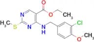 ETHYL 4-((3-CHLORO-4-METHOXYBENZYL)AMINO)-2-(METHYLTHIO)PYRIMIDINE-5-CARBOXYLATE