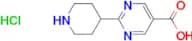2-(PIPERIDIN-4-YL)PYRIMIDINE-5-CARBOXYLIC ACID HCL
