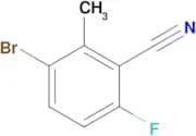3-BROMO-6-FLUORO-2-METHYLBENZONITRILE